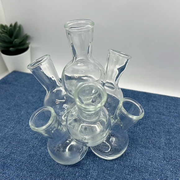 Plant Propagation Station Clear Glass Bud Vases Cluster 7 Pods - Picture 2 of 6